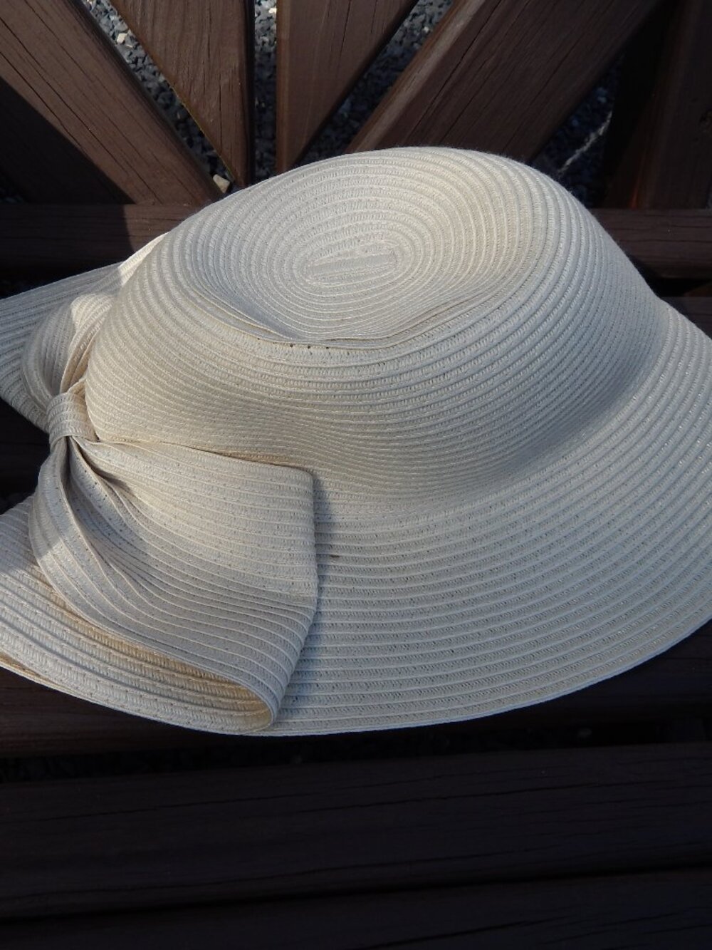 Market & Layne Womens Brim Straw Hat w/Ponytail Access NEW